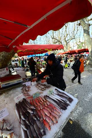 Collioure, tous les dimanches et mercredi, marché