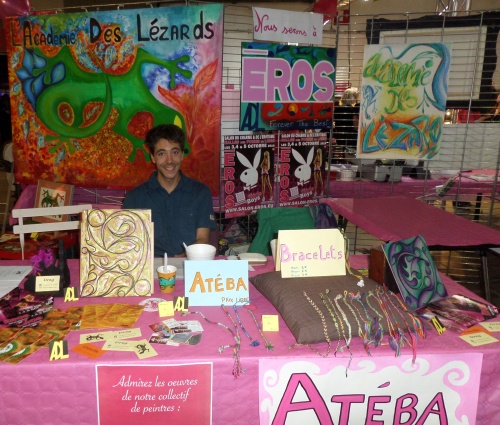 Le stand de L'Academie Des Lezards