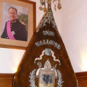 La banniere originale de la Royale Union Wallonne 