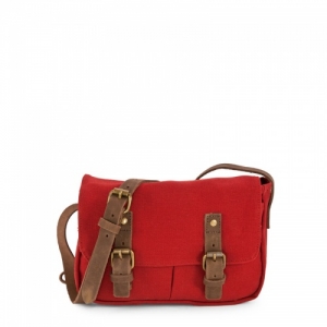 sac besace mini en toile et cuir C-OUI