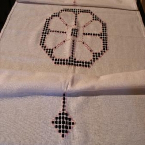 43. chemin de table, broderie masloul 