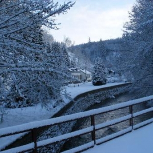 Vue du pont du Tram, vers l'amont.