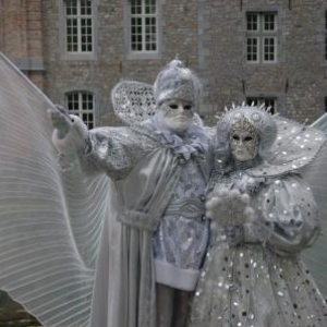 Costumés de Venise aux Jardins d'Annevoie