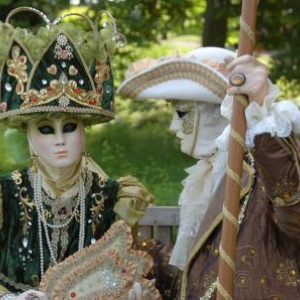 Costumés de Venise aux Jardins d'Annevoie