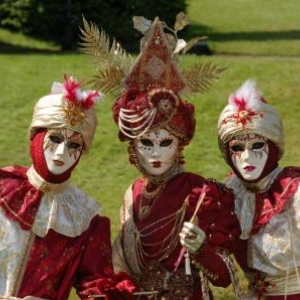 Costumés de Venise aux Jardins d'Annevoie