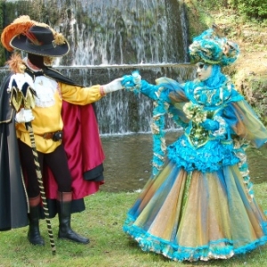 Les Costumés de Venise aux Jardins d'Annevoie