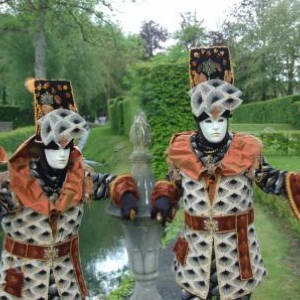 Costumés de Venise aux Jardins d'Annevoie