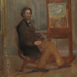  James Ensor Ensor voor zijn schildersezel, 1890, doek 59 x 41 © 