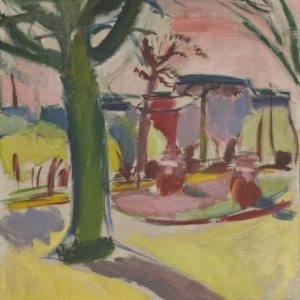 Paysage au tronc, (1910-1917), Huile sur toile, 76.5 x 70.5 cm