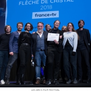  L equipe du film "C est ca l Amour", Fleche de Cristal" du (c) "Les Arcs Film Festival"