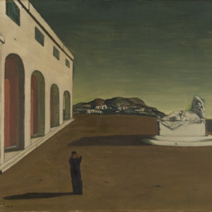 "La Melancolie d une belle Journee" (Giorgio de Chirico/1915/69,5 x 86,5 cm) (c) "SABAM Belgium 2019"