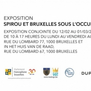 Deux Expos "Spirou et Bruxelles sous l'Occupation", Rue du Lombard, jusqu'au 1er Mars