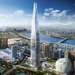 La "Lotte Super Tower" (123 etages/555 m) domine Seoul