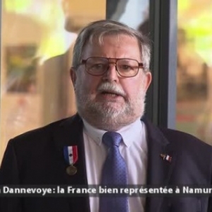 Dominique Bazelaire, Consul honoraire de France emerite, decore, le 13 juillet (c) "Canal C"