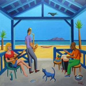 "Beach Music" (c) Jacques de Loustal/"Huberty & Breyne Gallery"