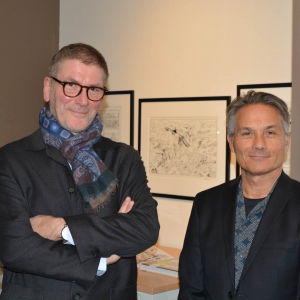 Eric Verhoest, le fondateur de la Galerie, & Peter van Dongen © Ph. : Yves Declercq/« Galerie Champaka »