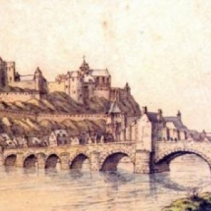  Gravure de 1695, avec la "Tour Beauregard", vue de Jambes (c) "Soc. Archeologique de Namur"