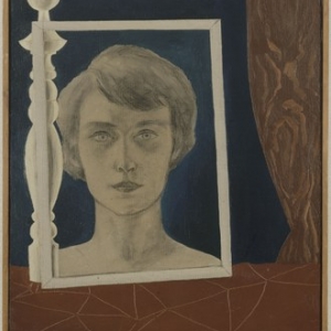 "Portrait de Georgette au Bilboquet" (René Magritte/1926/55 x 45) (c) "Succession Rene Magritte" / "SABAM Belgium 2019"