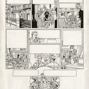 Original de la dernière page © Peter van Dongen © « Galerie Champaka »