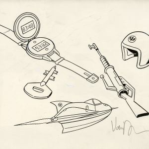 Crayonné d'objets © Peter van Dongen © « Galerie Champaka »