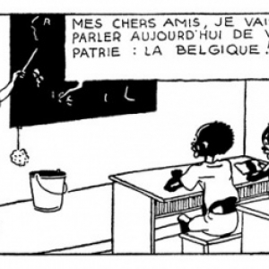 "Tintin au Congo" : En 1931, la 2eme case de la page 64/colorisee en 2019 (c) Herge-Moulinsart 2019
