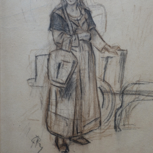 "Laitière anversoise" (Félicien Rops/ ) © "Manuscripta" F-17 © Ph. : Fabien Sebo