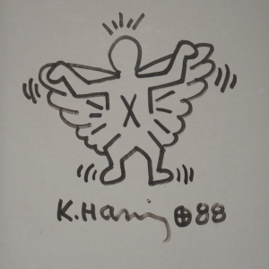 Feutre sur papier (Keith Haring/1988) © "François Marie Cécile" D-10 © Photo : Fabien Sebo