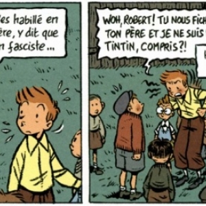 Deux cases, en clin d oeil à "Tintin", dans "Le Journal d un Ingenu" (c) Emile Bravo/"Dupuis" 