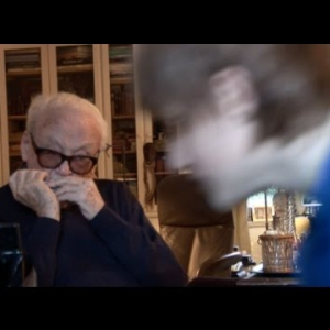 Rencontre émouvante chez « Toots » Thielemans © Photo : Luc Boland/2013