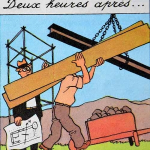 Tintin en Amerique (Herge) La phase de construction
