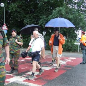 MESA, 2007, Arrivee de la Marche Europeenne du souvenir et de l'amitie a Bastogne