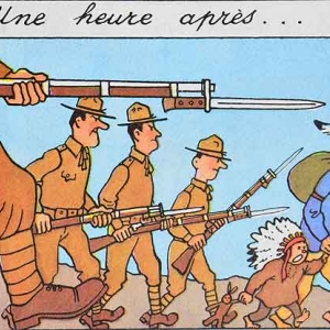 Tintin en Amerique (Herge) La phase d'occupation des lieux