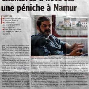 Benjamin Moriame Le Soir dans son edition Namur-Luxembourg du mardi 7 septembre 2010