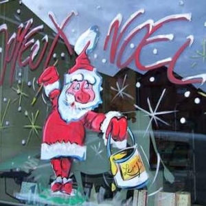 Peinture sur vitrine pour Noel-7341