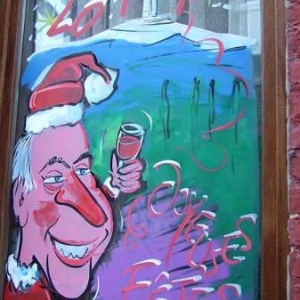 Peinture sur vitrine pour Noel-7543