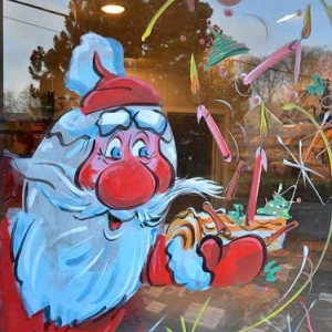 NAMUR-peinture sur vitrine pour NOEL-2616