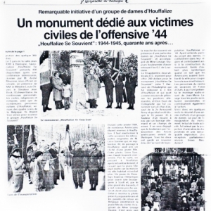 reportage page 4 de janvier 1985 de la Gazette de Bastogne