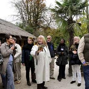 Des journalistes visitent le parc  Paradisio