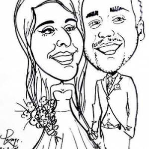 caricature mariage