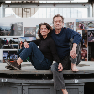 Portrait de Bachelot & Caron au BPS22, 2026 © Photo Leslie Artamonow