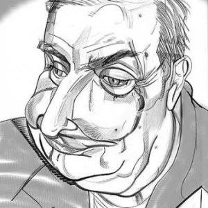 Claude Chabrol caricature de Christian Jacot 