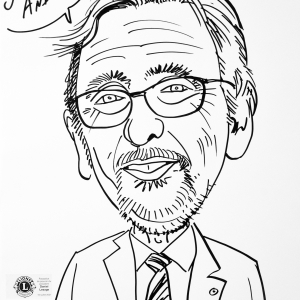 Alain Jordens, caricature