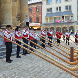 l'Echo du Vorbourg, ensemble de cor des Alpes du canton du Jura en Suisse