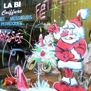 Peinture sur vitrine pour Noel-7345