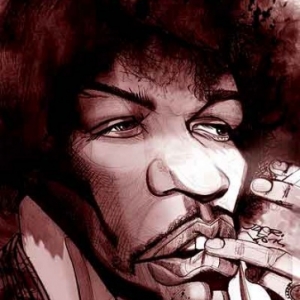 Jimi Hendrix caricature de Christian Jacot 
