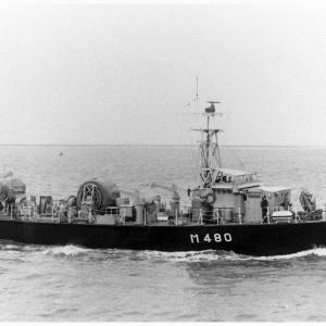 M480 Seraing (MSI). Dragueur de mines de petit fond (Class AMI). Du 03 juin 1958 à 1990 "M480 "SERAING" Force Navale belge.