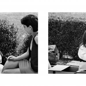 Parc du Bempt, diptyque, 1996. Tirages argentiques noir et blanc, 60 x 90 cm chaque (image) _ 90 x 120 cm chaque (papier) © Chantal Maes © Photo Leslie Artamonow