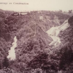 Le site de construction du barrage