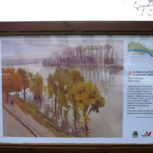 La Frette sur Seine : le parcours des peintres ( photo : F Detry ) La Frette sur Seine : le parcours des peintres ( photo : F Detry )