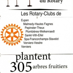 Plantation d'un verger de 305 arbres fruitiers à Cligneval (Malmedy ) 